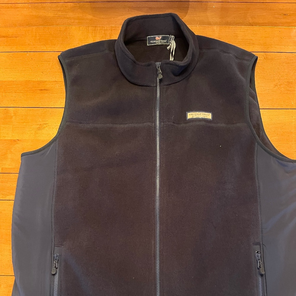 Men's Vineyard Vines Fleece Vest in Navy (Size XXL) - Never Worn